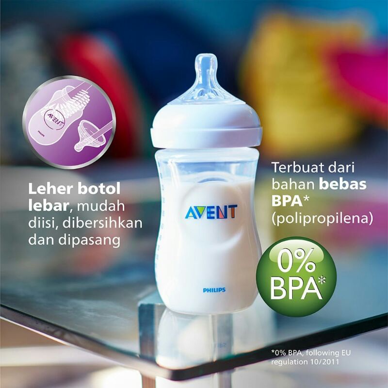 Botol Susu Philips Avent Natural 260 ml Asli Philip