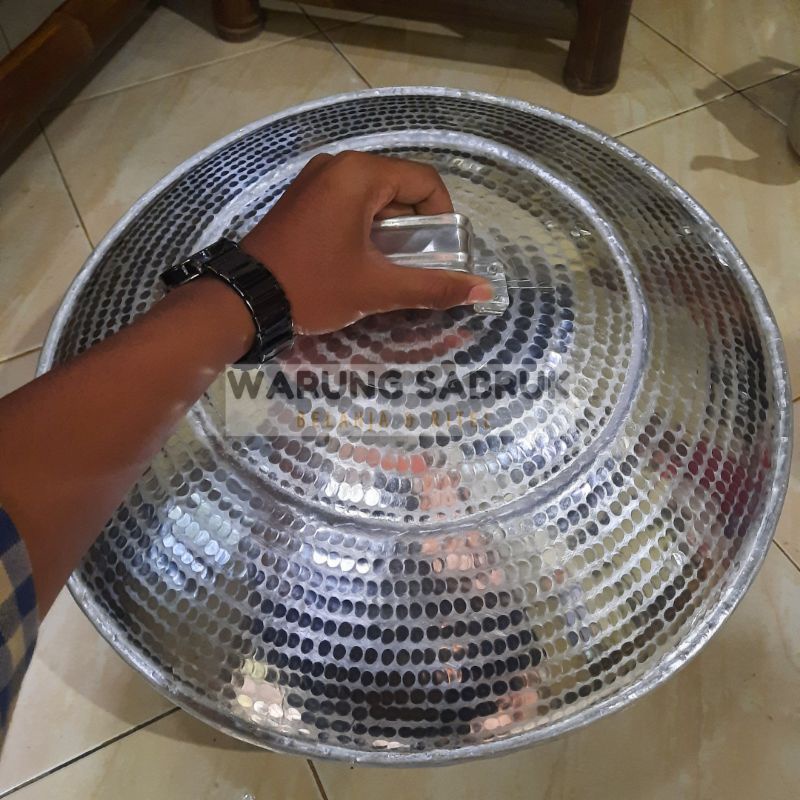tutup wajan kuali aluminium tebal