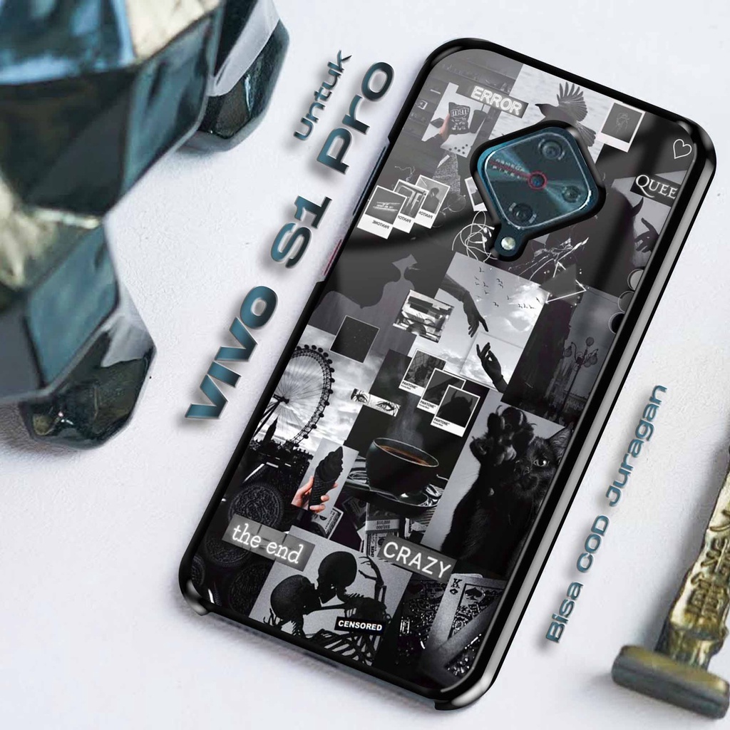 Case VIVO S1 Pro - Casing VIVO S1 Pro [ BLACK ] Silikon VIVO S1 Pro - Case Hp - Case Mewah - Cassing