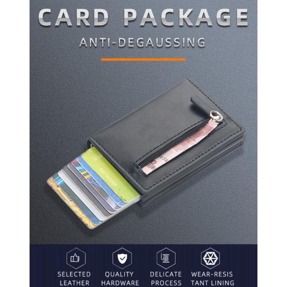 

Office & Stationery | Document Organizer | Dompet Kartu Card Holder Kulit Anti Rfid Baellerry Import Bly036 | Best Seller