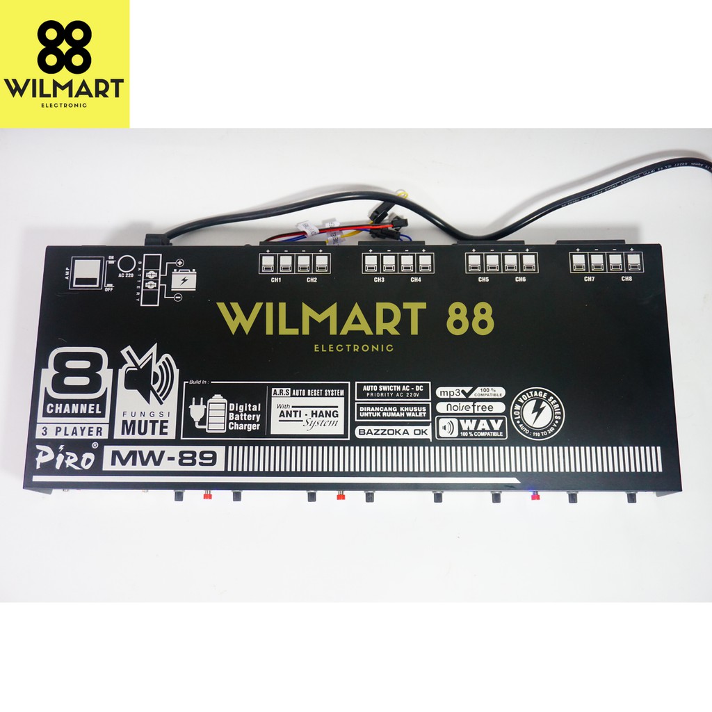 Ampli Walet Piro MW 89 | Amplifier Walet Piro mw - 89 | SNI | MP3 | Anti Petir / Internal Memory