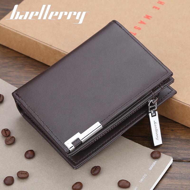 [ ORIGINAL ] BAELLERRY 1102 Dompet Pria Impor Bahan Kulit PU Leather Premium