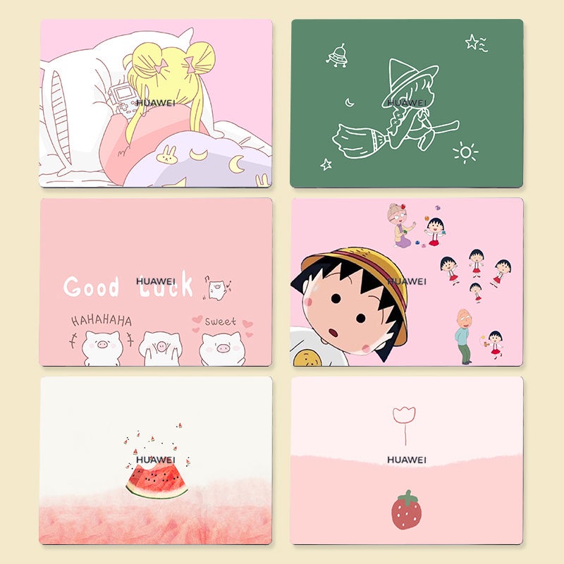 Stiker Pelindung Laptop HUAWEI Matebook D14 / D15 ABC 3 Sisi Anti Debu Motif Kartun