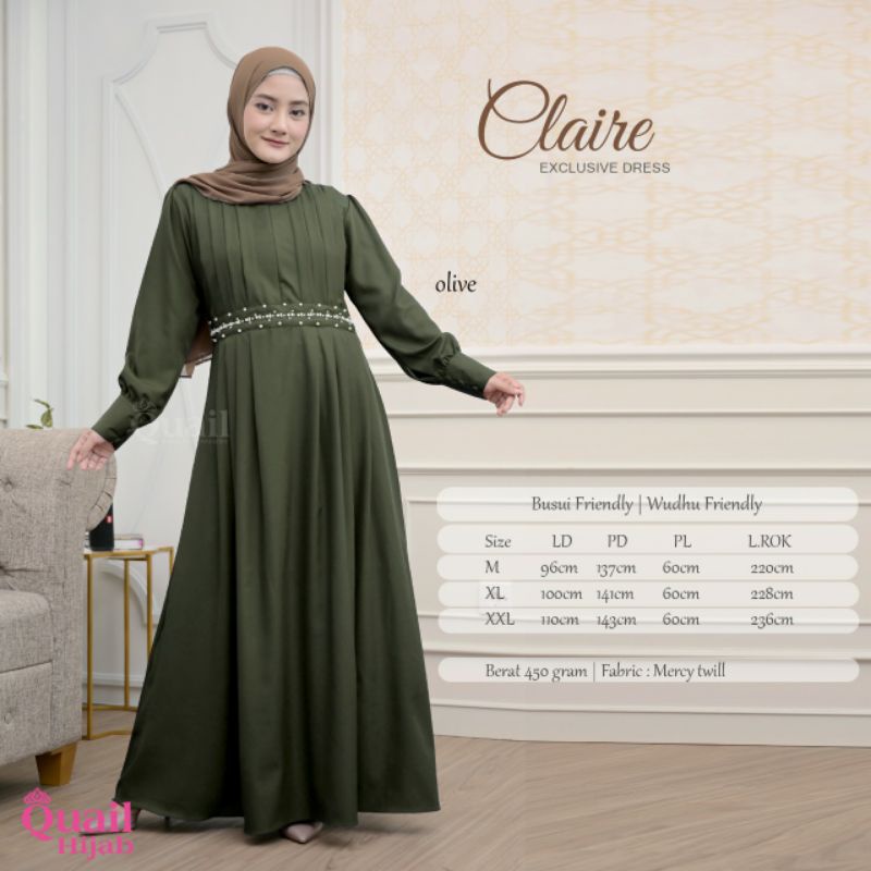 Gamis claire ori by quail hijab