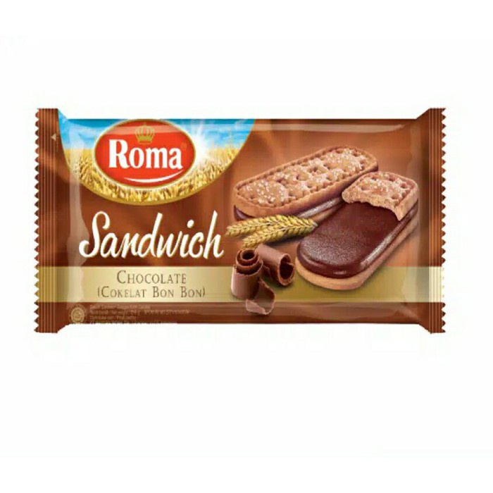 PCS - Roma Sandwich Chocolate dan Kacang 189gram