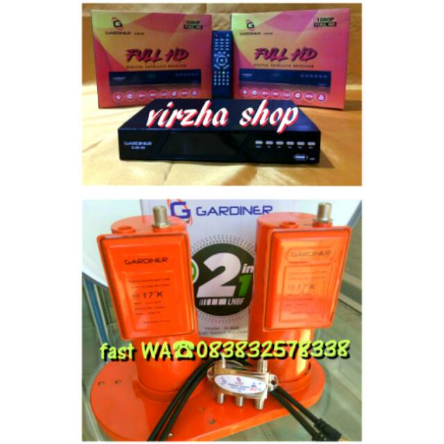 RECEIVER GARDINER FULL HD PLUS LNB 2in1 GARDINER