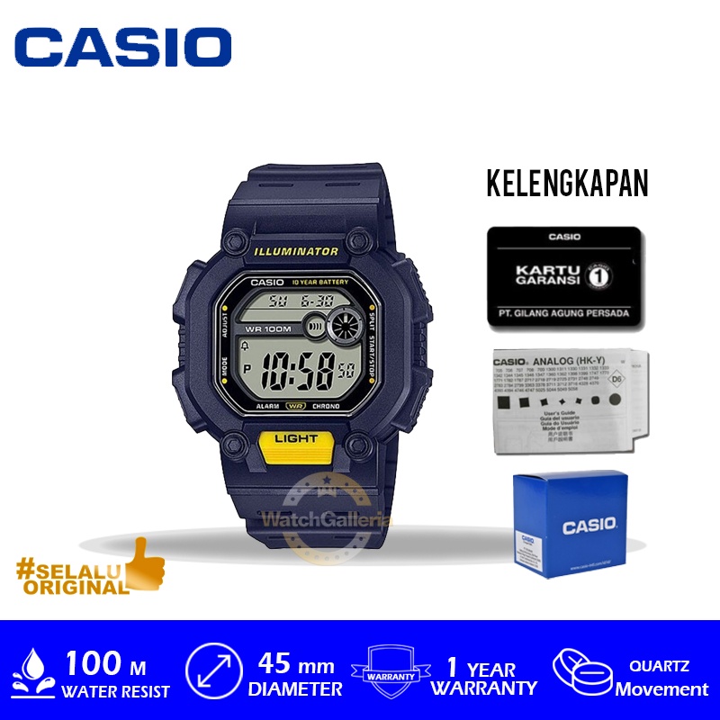 Jam Tangan Casio General W-737H-2AVDF Original Murah