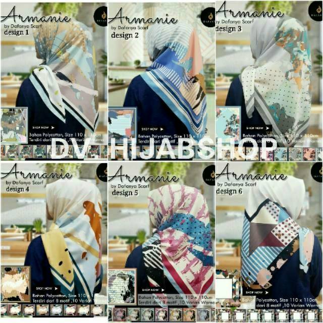 Segiempat Armanie Dafanya / Polycotton Armanie by Dafanya (10pcs)