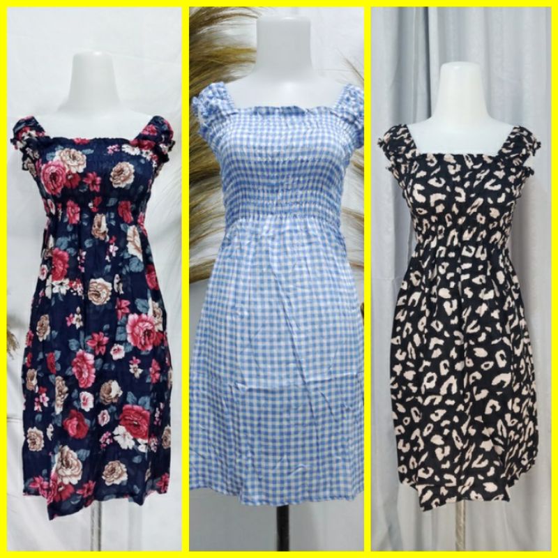 DASTER KERUT PENDEK DRESS BALI KEKINIAN DASTER PENDEK KERUT