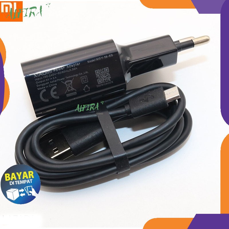 Charger Xiaomi ORIGINAL 100% Note 5 Note 5 Pro 4x 4a 5a 5 plus 6a 6 pro SUPPORT SEMUA HP XIAOMI M-1