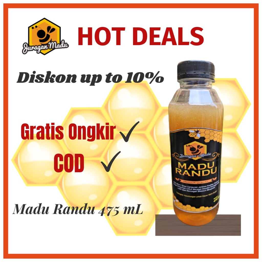 

Madu Asli Murni Randu Semi Multiflora Original Apis Mellifera Raw Honey 650 gram
