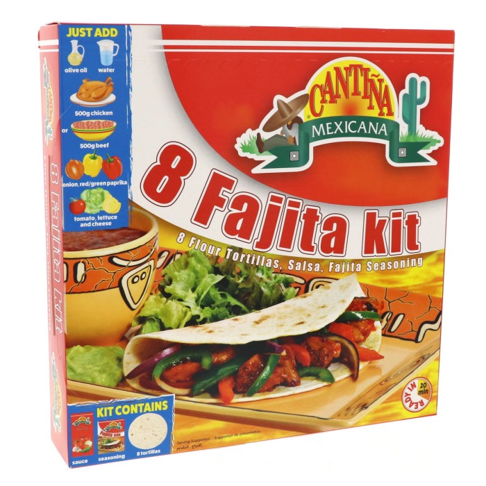 

Cantina Mexicana Dinner Kit 8 Fajita Kit 525Gr