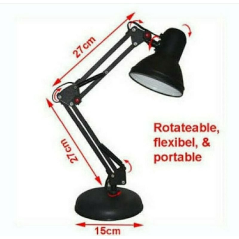 Lampu belajar desk lamp model arsitek