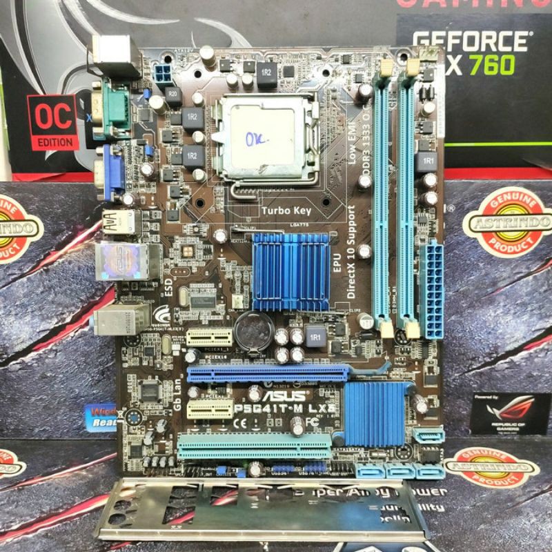 Motherboard Asus Gigabyte MSI ASRock G41 Socket LGA 775 Slot Memory RAM DDr3