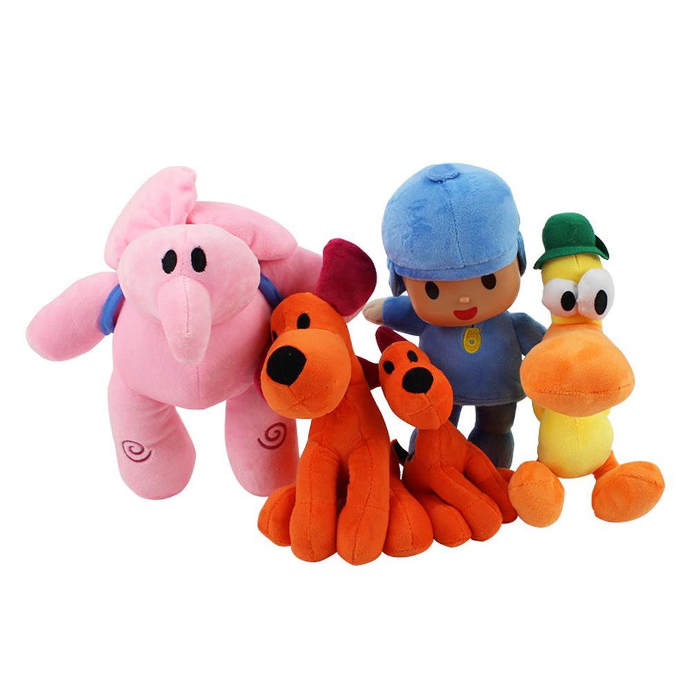 Nickolas1 Pocoyo Plush Stuffed 16-30cm Anak Elly Pato Loula Nina Gajah Bebek Mainan Hewan Mainan Mewah