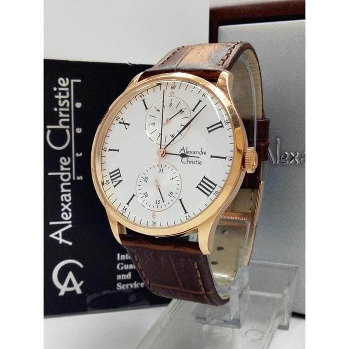 BAHAN BERKUALITAS JAM TANGAN ALEXANDRE CHRISTIE AC 6437 MF DBWRGWH PRIA SPORT - HITAM 