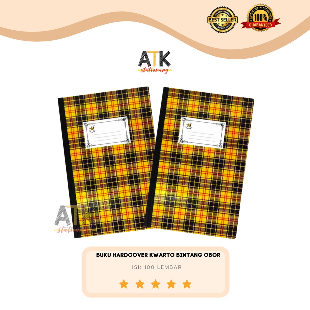 

Buku Kwarto Bintang Obor Hardcover 100 Lembar atk