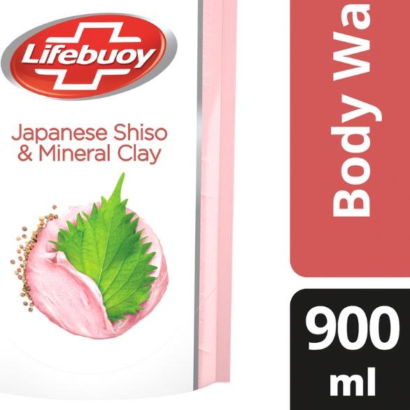 Lifebuoy Sabun Mandi Cair Shiso & Mineral Clay 900ml