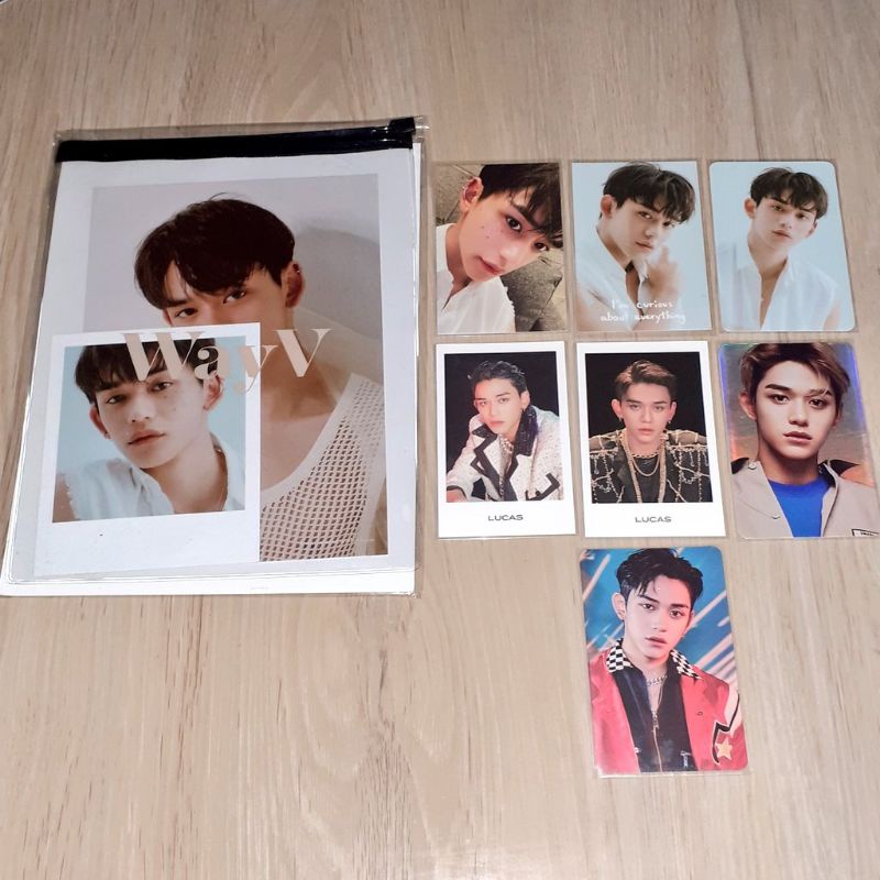 WayV SuperM Official Lucas photocard Seasons Greetings photopack, benefit photocard, Holo pc nct 201