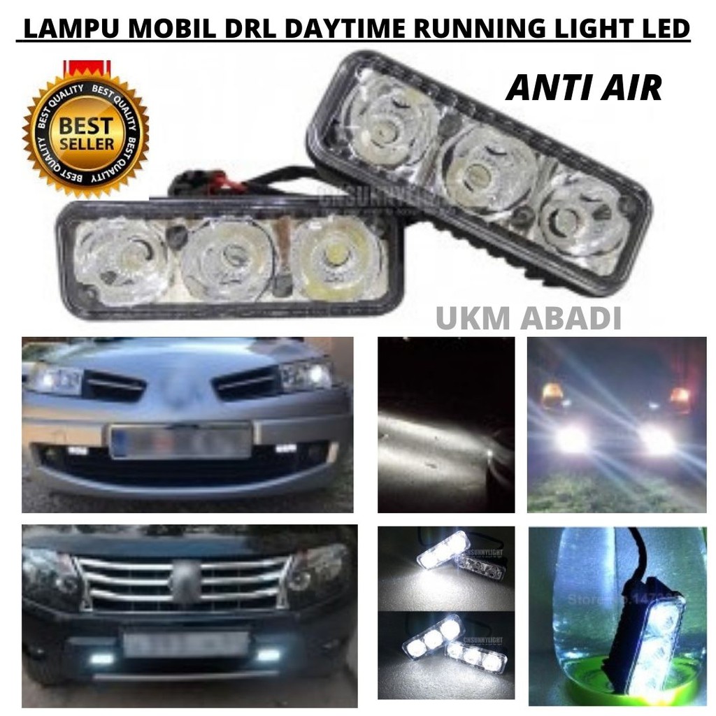 Lampu Mobil DRL Daytime Running Light Headlight Anti Air Lux 111162