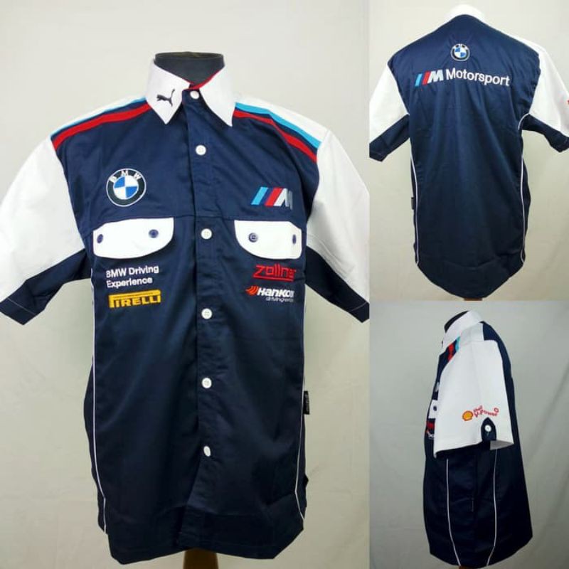 BAJU KEMEJA SERAGAM OTOMOTIF BMW BORDIR