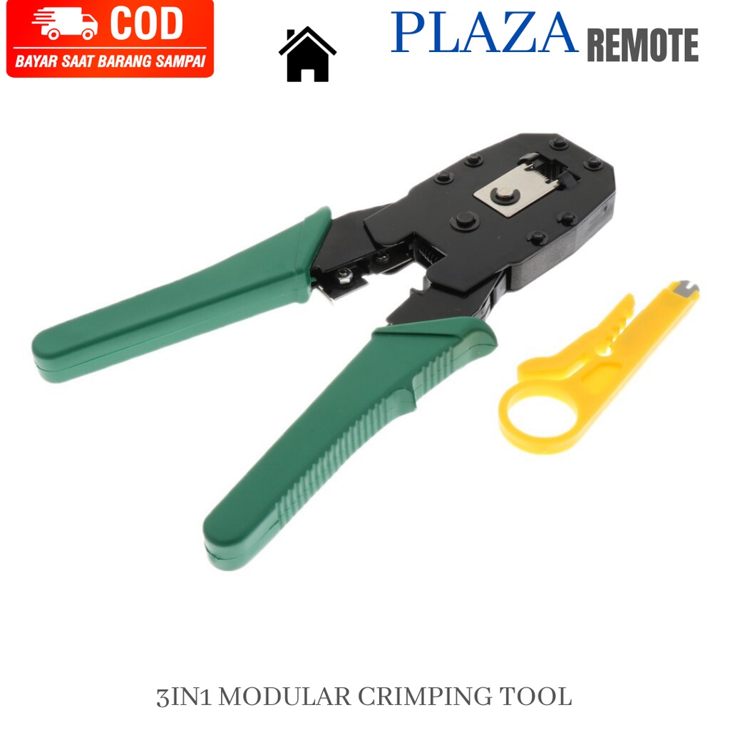 Tang crimping Tool 3 Hole Tang Lan RJ45 RJ11 RJ 45 Networking Standar Murah