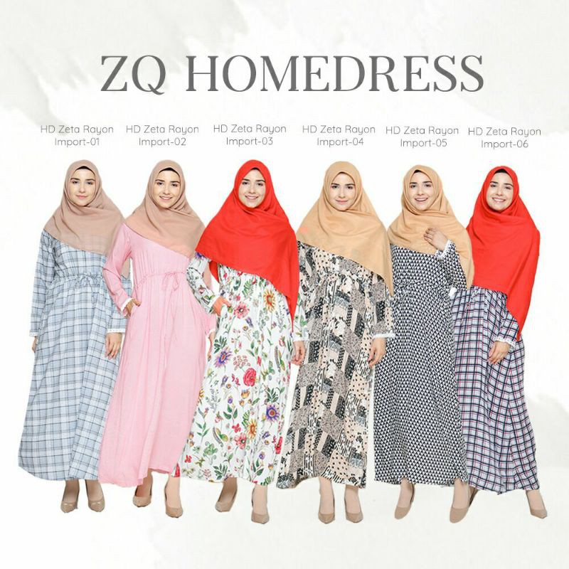 ZQ dress rayon import / Dress Rayon Hagia Sofia / Gamis Rayon Import