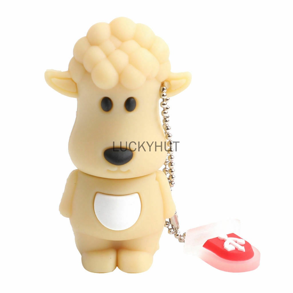 64g Kartun USB Flash Drive U Disk Premium Novelty Animal USB 2.0 Data USB Flash Kartun Domba Lucu