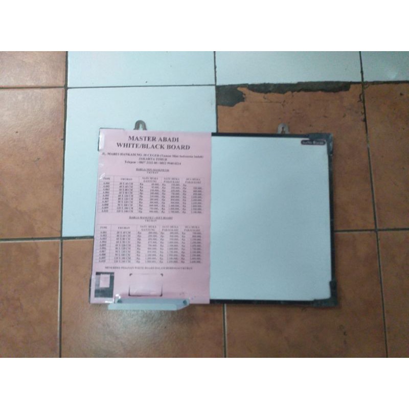 

papan tulis whiteboard 30x45 cm