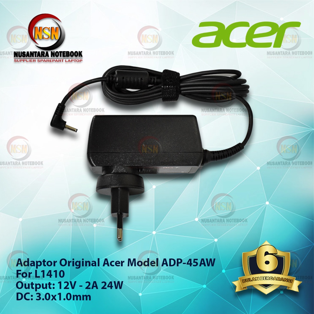 Adaptor Charger Acer Original 12V - 2A for Laptop Acer One 14 L1410