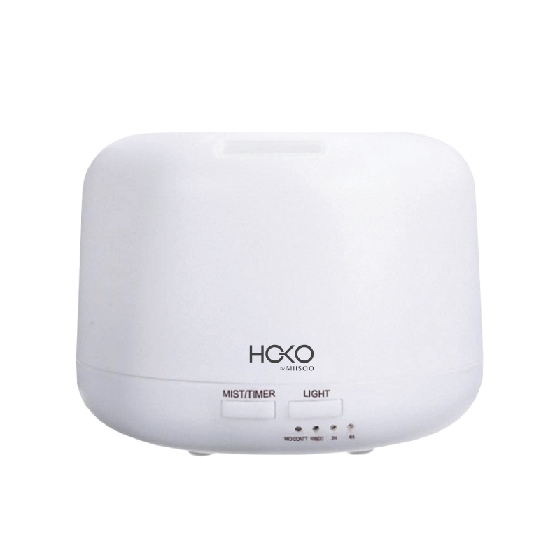 MIISOO Humidifier Diffuser Air Purifier Aromaterapy Essential oil Difuser 500ML Aroma Purifier LED + Remote/Diffuser HOKO By MIISOO-Putih 300ml