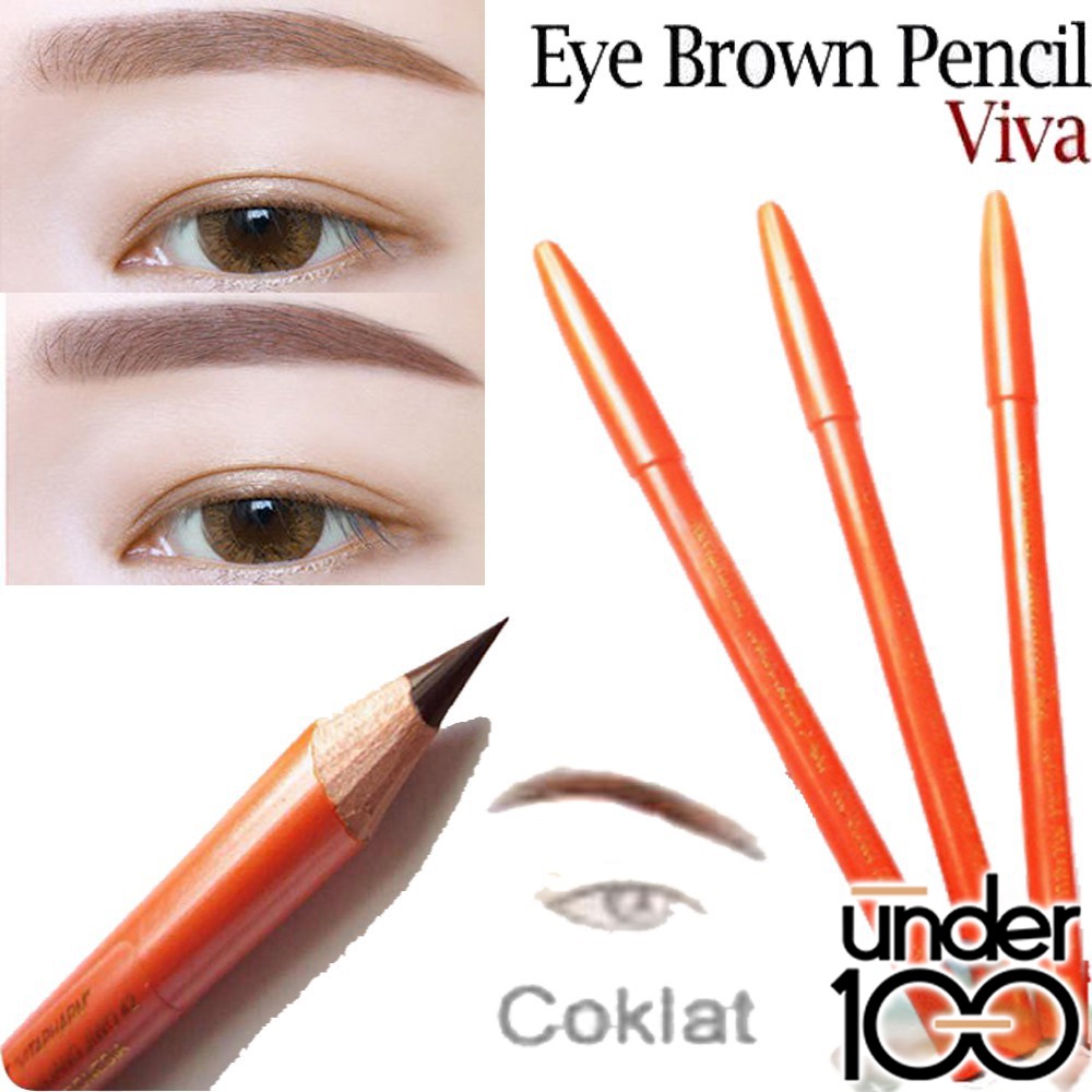 ❤ UNDER100 ❤ 100% ORIGINAL Pensil Pencil Alis VIVA Queen 1.3 gram BPOM