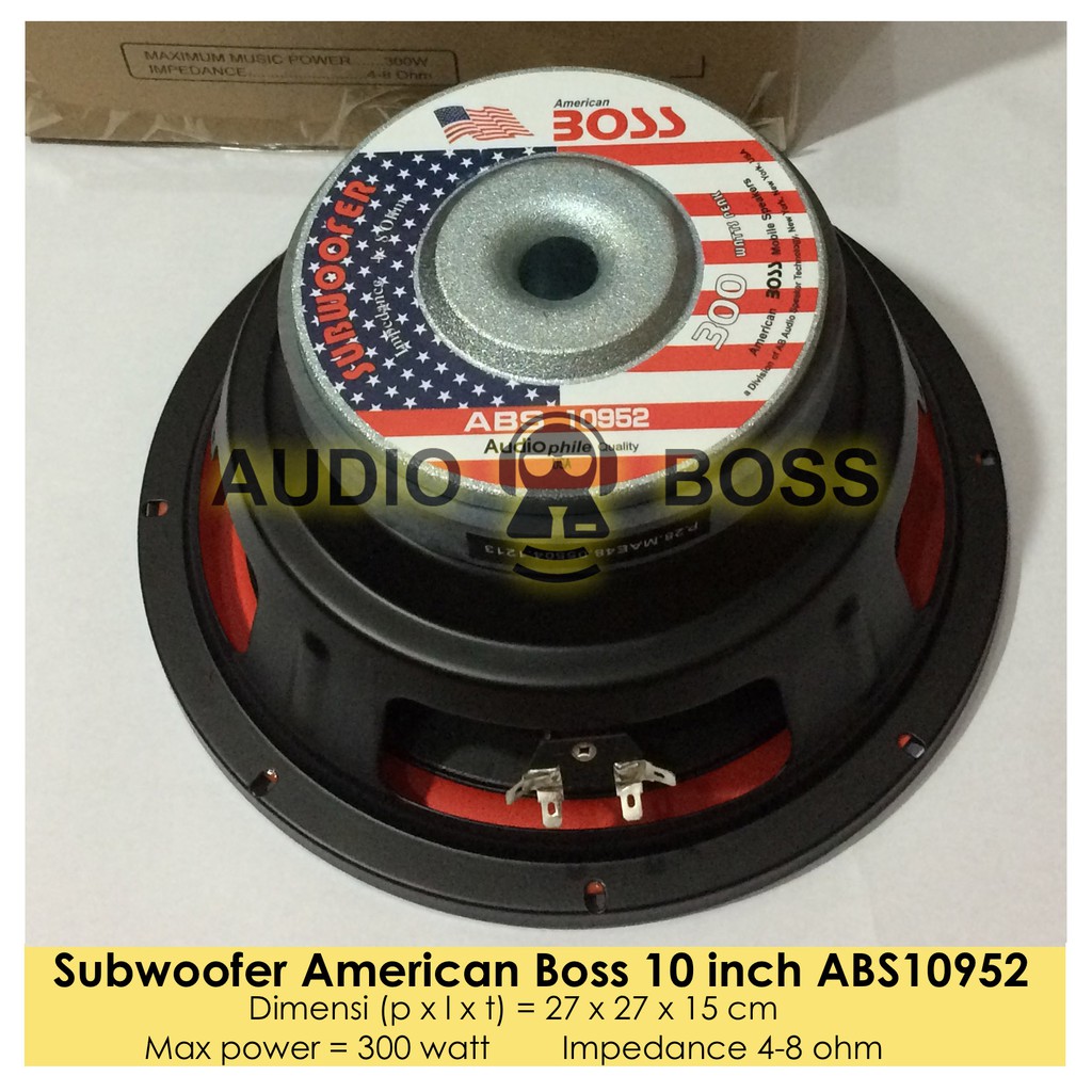 speaker american boss 8 inch