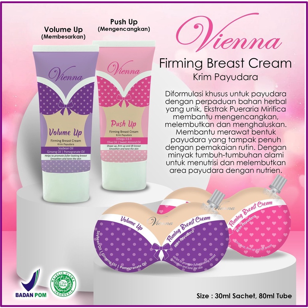 Vienna Firming Breast Cream Volume Up & Cream Push Up - 80ml