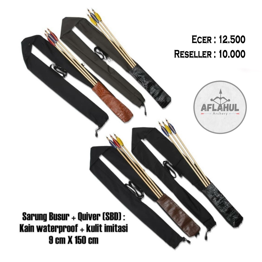 Sarung Busur Quiver Aflahul Archery | Olahraga Panahan Murah Busur Panah Horsebow Archery