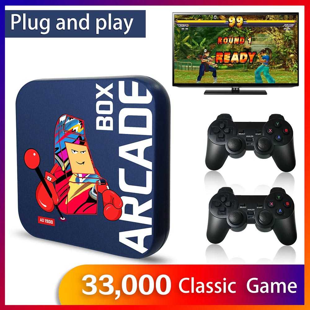 Arcade Box Retro 64GB 33000 Games Wireless Controller AD1900