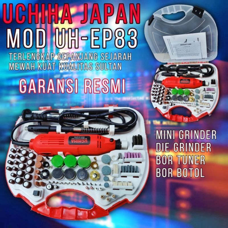 PROMO bor botol uchiha mini mesin gerinda tuner grinder fullset