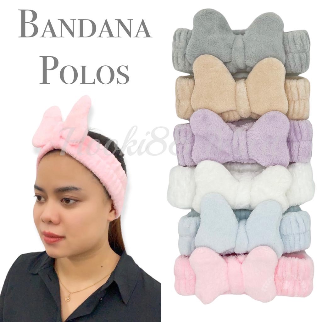 Bandana Bando Rambut Pita Besar Korea / Headband Masker / Hairband Import