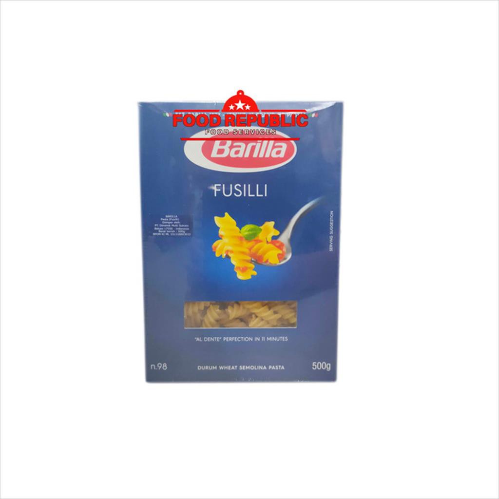 BARILLA FUSILLI 500 GR - PASTA FUSILI HALAL PREMIUM IMPORT ITALIA