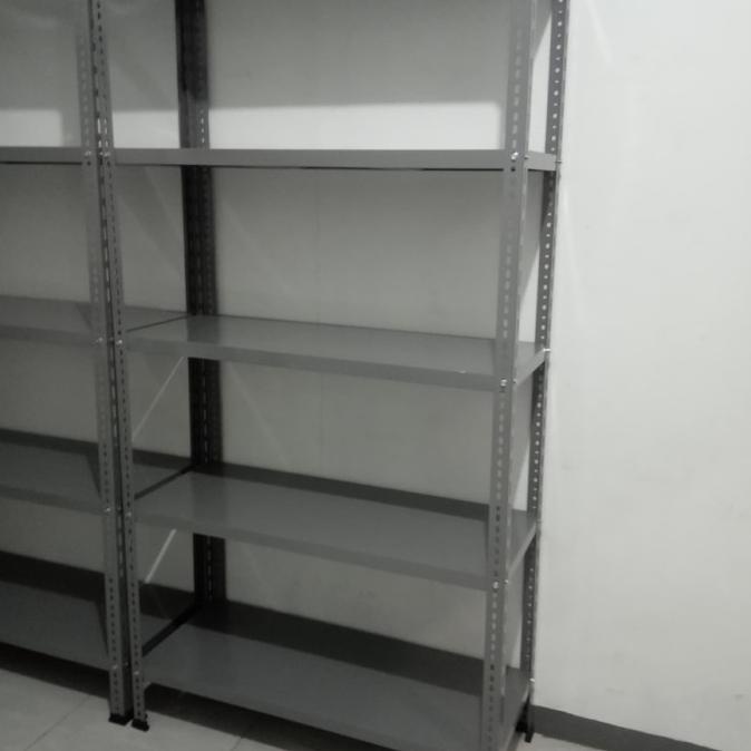 Rak Besi Siku Lubang Rak Besi 5 Susun Rak Siku Besi 40X100X200 Jyqtamshop