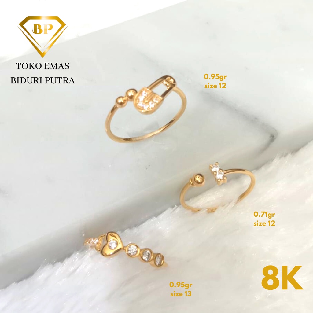 Cincin Solitaire Model Butterfly Perhiasan Emas Asli Kadar 8K/375 toko emas biduri putra - cincin solitaire emas - toko emas asli - cincin emas muda - cincin emas murah - cincin emas korea - cincin emas kadar 375 - perhiasan cincin emas