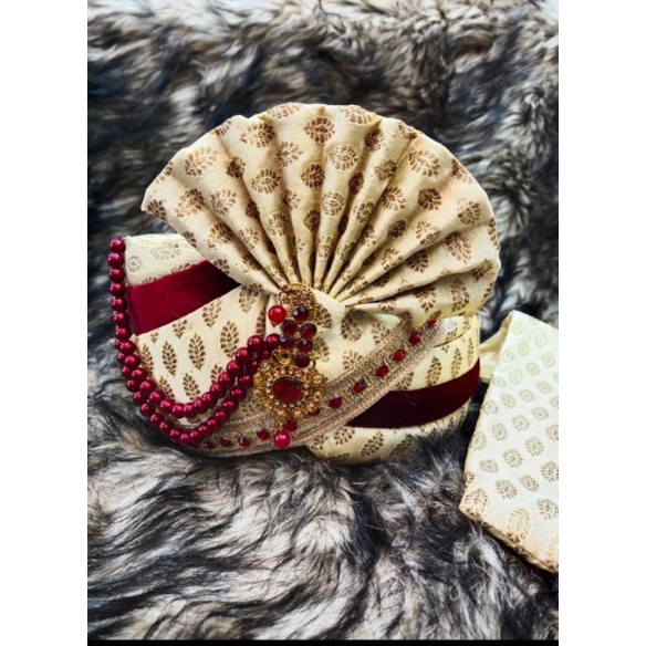 Topi penganten ala india cowok dewasa  topi cowok / topi india / turban cowok /  topi pengantin india jodha peci