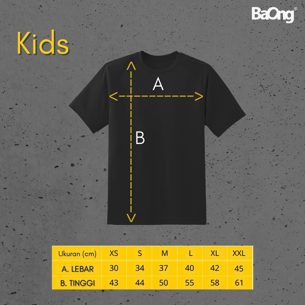 Kaos BaOng T Shirt Boy-Boyan Anak Black