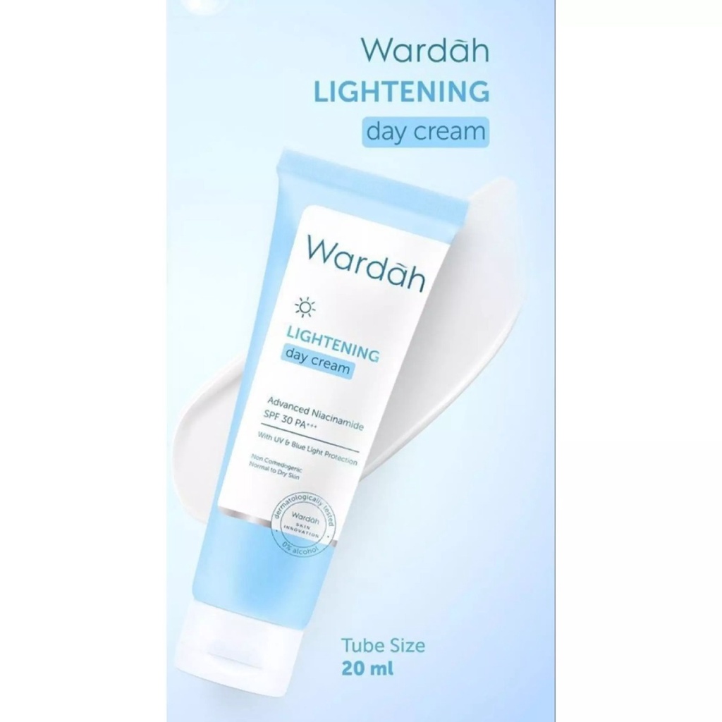 SHABRINA_FASHION!! Wardah Lightening NIGHT CREAM  20 mL / DAY CREAM Pelembab untuk Kulit kering