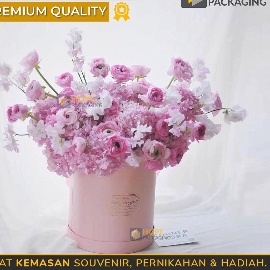 

Bloom Box Bulat/ Box Bunga Kotak Bunga /Flower Box Blooming Box Gift Box