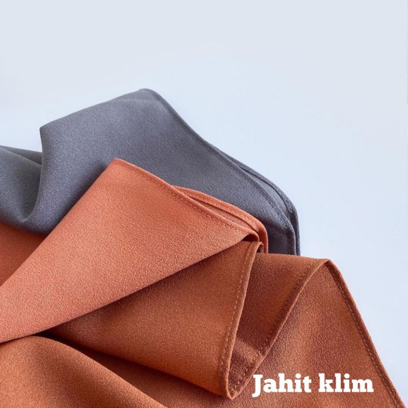 khimar segi empat Diamond crepe 115cm / Jilbab segi empat polos / segi 4 120cm. jahit klim