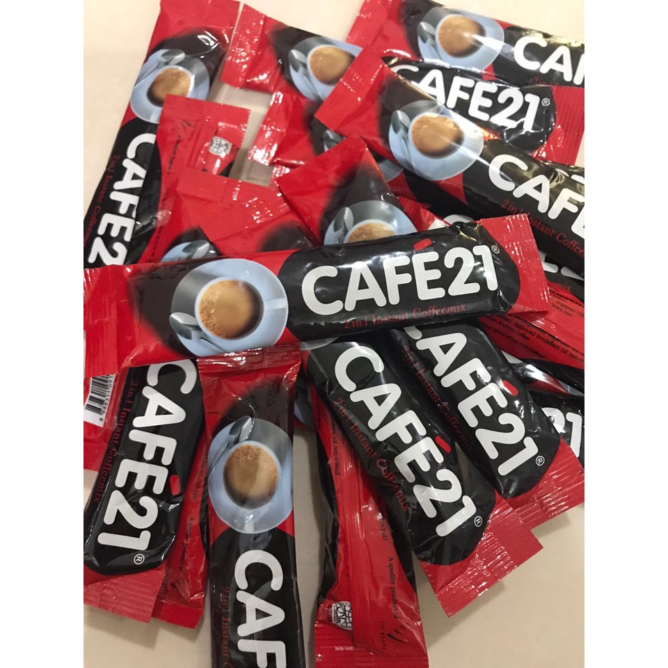 Cafe 21 /Cafe21 Coffee instant Mix 2 in 1 TANPA Gula No Sugar Added