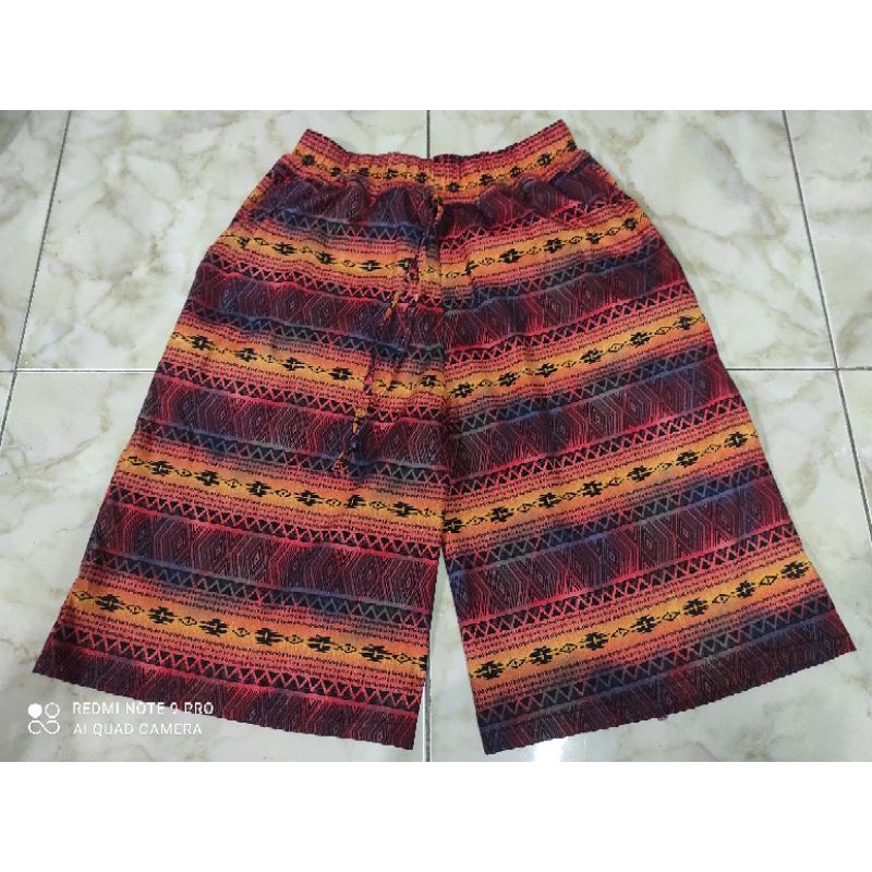 KULOT PENDEK BATIK 7/8 BAHAN KATUN STREACH / KULOT MOTIF BATIK DAN BUNGA / KULOT KATUN