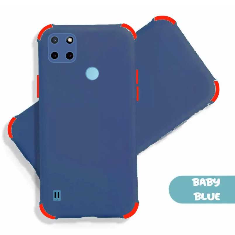 Soft Case Crack Macaron 2Tone Realme C21Y C25Y Dengan Bumper Protect Pelindung Camera