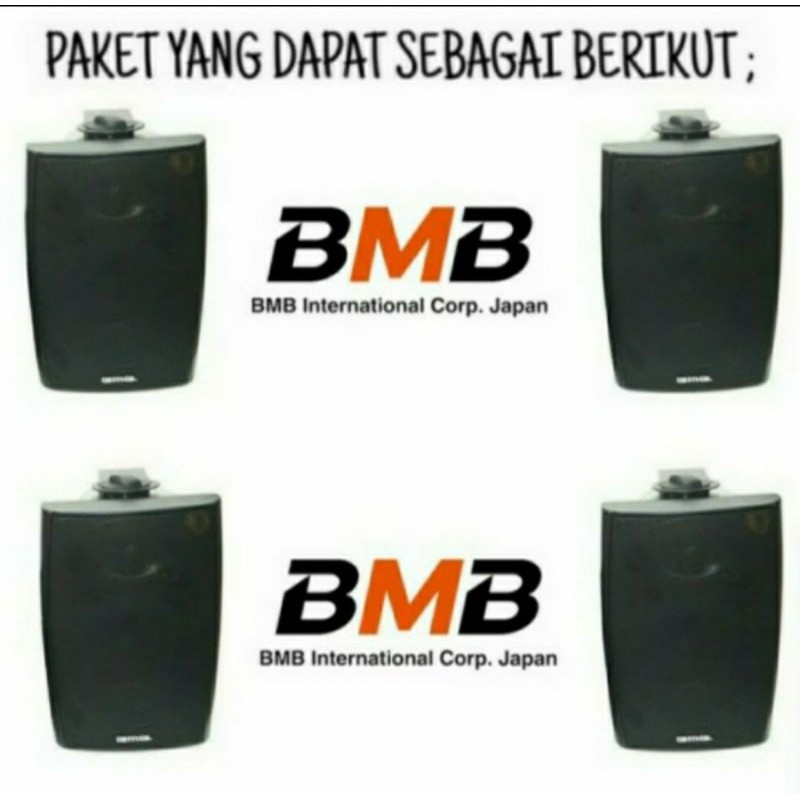 Paket Speaker 5 Inch Bmb Kg 511 Buat Di ruangan Cafe Dan restoran